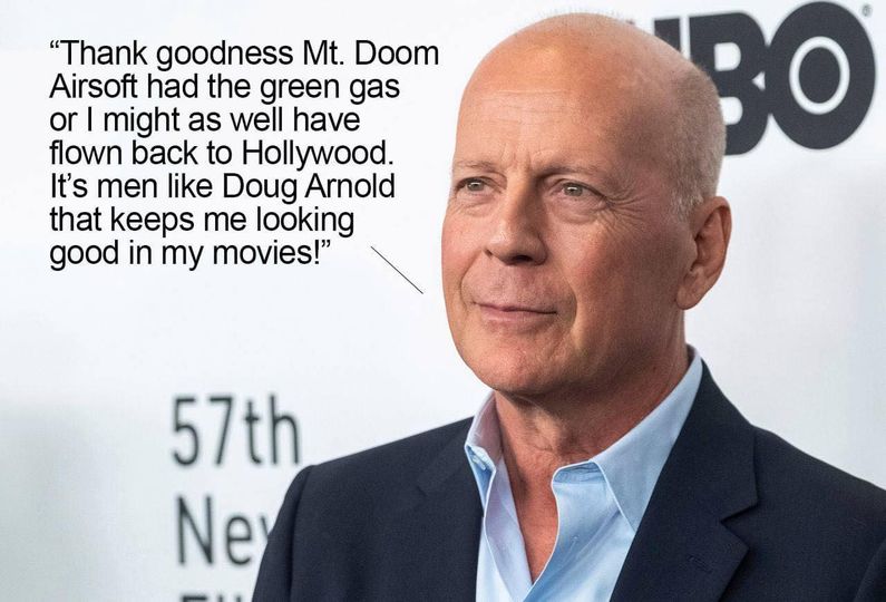 MT. DOOM WAS CALLED TO HELP IN THE BRUCE WILLIS NEW MOVIE “DIE LIKE LOVERS”